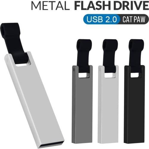 High Speed custom logo Metal Pen drive 4gb 8gb 16gb U Stick 128GB USB 2.0 Memory Stick Storage Device USB Flash Drive 32GB 64GB