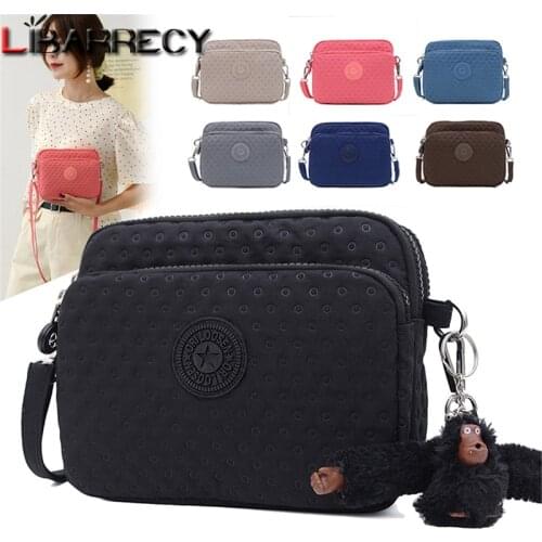 Women Shoulder Bag Fashionable Solid Color Crossbody Bag for 2021 New Casual High Quality Nylon Cloth Handbags for Ladies