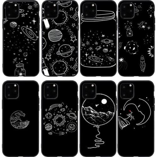 Star Phone Case for iPhone 12 Mini 11 Pro X XS Max XR 8 7 6 6s Plus Soft TPU Protect Cover