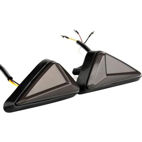 2PCS Motorcycle L-shaped LED Turn Signal Lights Waterproof Yellow Embedded Light-guided Side Signal Blinker Clignotant Moto Led