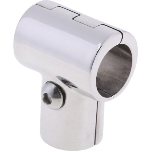 25mm Boat Handrail Fitting 90 Degree Tee 3 Way - 316 Stainless Steel