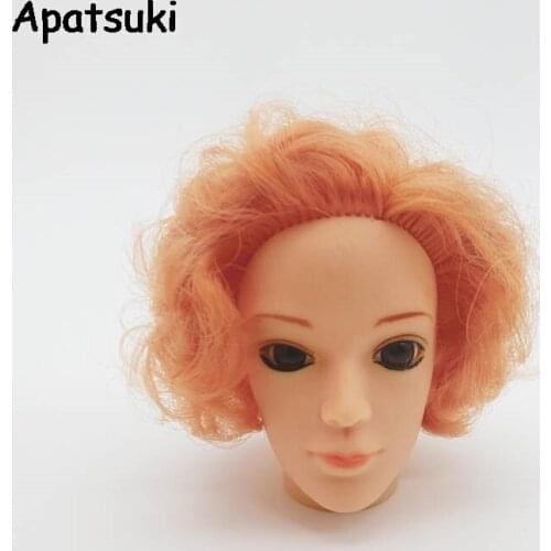 3D Eyes Golden Hair Boyfriend Male Doll Head For Ken Doll Heads For Boyfriend Ken Boy Doll Accessories