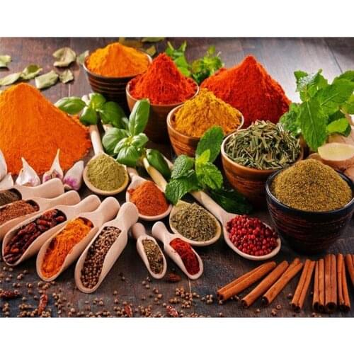 New Kitchen spices diy diamond Painting Cross Stitch mosaic puzzle 5d,full square Diamond Embroidery Beads ll079