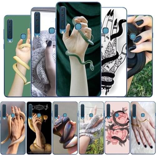 Hand snake snake Soft Silicone Phone Case For Samsung A10 A20E A30 A40 A50 A70 A80 A3 A5 A7 2016 A8 2017 A6 A9 2018
