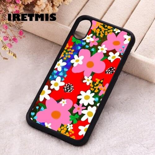 Iretmis 5 5S SE 2020 phone cover cases for iphone 6 6S 7 8 Plus X Xs XR 11 12 Mini Pro Max Silicone TPU Flower Power