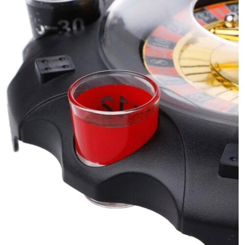 Electric Drinking Game Set Roulette Adult Party Casino Style 6 Shot Glasses Gift