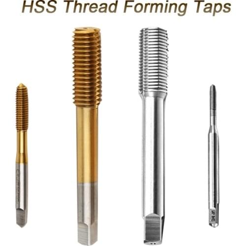 Forming Machine Screw Taps Metric Fine Thread Extruding HSS Cobalt quick-cutting steel Extrusion Thread Forming Tap Coating Tin