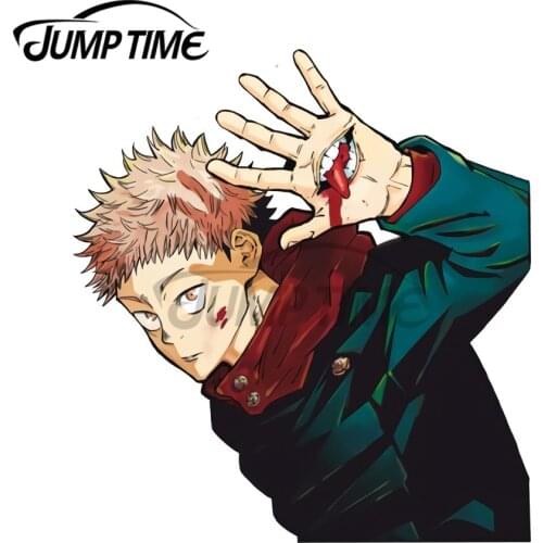 JumpTime 13 x 11.8cm Yuji Utadori Vinyl Car Stickers Personality Decal Surfboard Waterproof JDM Car Assessoires Cartoon Graphics