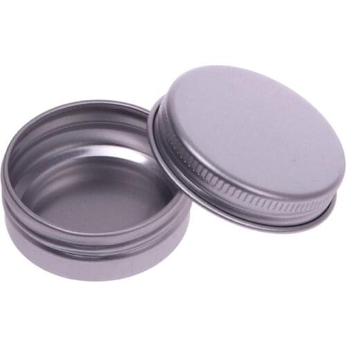 10pcs Lip Gloss Containers Cosmetic Refillable Cream Containers Empty Sample Jars Aluminum Jar 15 Ml Aluminum Containers #52640