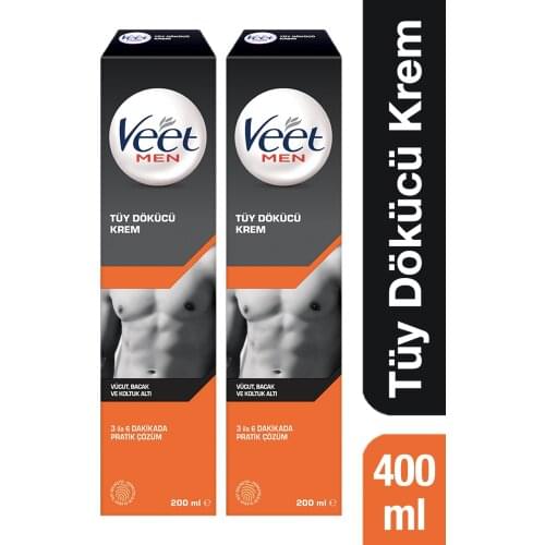 Depilatory Cream 200 Ml Men Custom X 2 Pcs