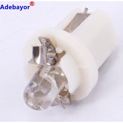 200 X T5 Instrument lamp B8.5 Car LED Indicator Light Dashboard Side Interior Bulb white red blue yellow green free shipping