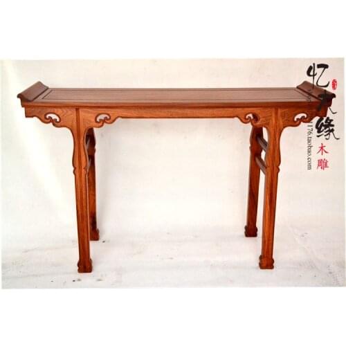 Mahogany furniture, rosewood altar of Chinese wood Buddha incense table for tri