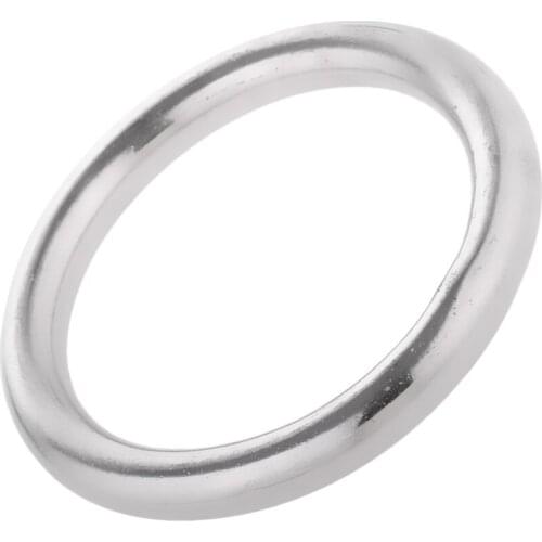 Marine Welded Round O Rings Stainless Steel Boat Rigging Hardware 10x50mm