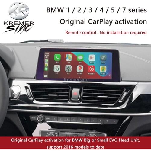 Original CarPlay Activation For BMW 1/2/3/4/7 Series Big or Small EVO Head Unit 16 to Date