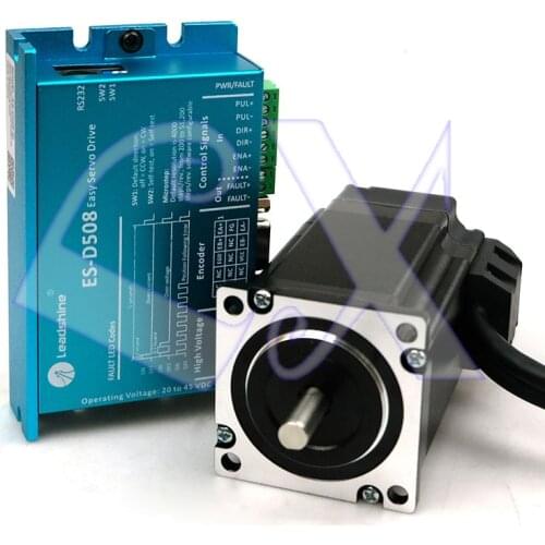 Original Leadshine 3 Phase NEMA23 Easy Servo Driver Kit ES-M32320 2.0NM motor + ES-D508 50VDC driver with 3MEncoder Cable