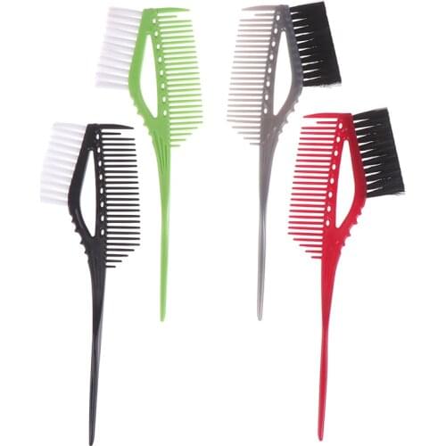 1pc Pro Hair Dye Coloring Brushes Comb With Brush Double-sided Hair Color DIY Tools Barber Salon Tint Hairdressing Styling