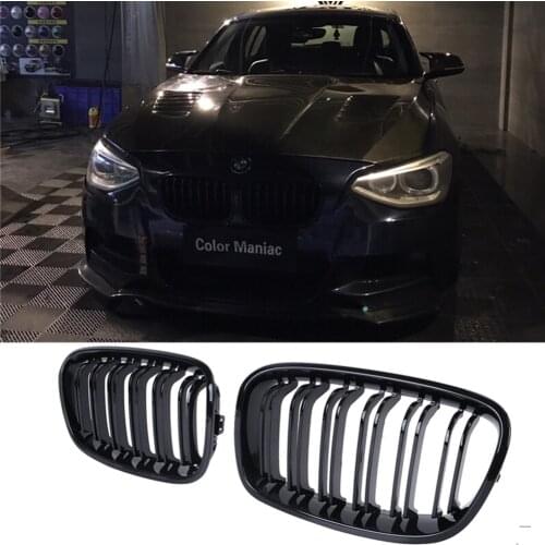 Ricoy Gloss Black For Bmw 2011 - 2014 F20 F21 118i 120i 140i 2 Hatchback Sport Kidney Grill Grille