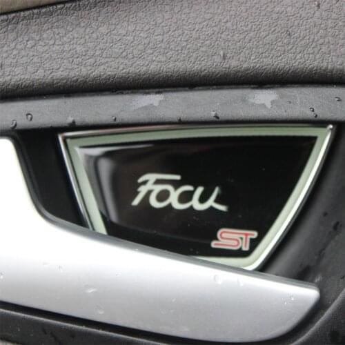 Foal Burning Car Luminous Inner Door Bowl Decoration Trim Cover Sticker for Ford Focus 3 4 Sedan Hatchback 2012 - 2017 Acc