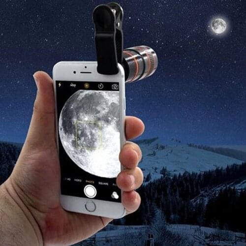 Universal 8x Mobile Phone For Camera Smartphone Lens HD Telescope Optical Lens Zoom Clip Lens