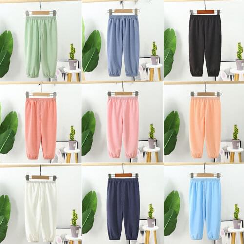 Four Seasons 2021 Girls Pants Fashion Autumn Kids Girls Pants Solid Color Trousers For Children Casual Style Kid Clothes O-neck