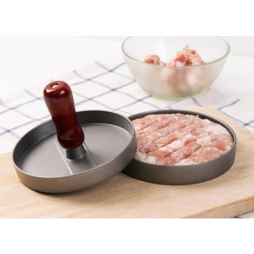 1 Set Kitchen Hamburger Meat Press Tool Round Shape Hamburger Meat Beef Grill Burger Press Maker Mold