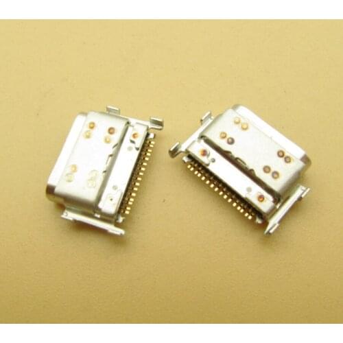 100/lot Type C USB Connector Charging Socket Port For LG k50s Power Plug Dock Repair Parts Replacement