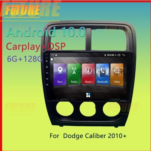 128G Android 10 For Dodge caliber 2010 2011 Car Multimedia Player GPS Navigation Video DVD Radio Stereo 2 Din Carplay Head Unit