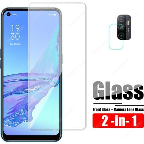 2-in-1 Camera Protector for Oppo A53 Protectve Glass On for Oppo A53 Tempered Glass Front OppoA53 Safety Screen Protection Film
