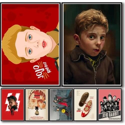 29 Designs Jojo Rabbit Whitepaper Poster Artwork Homedecal Fancy Wall Sticker for Coffee House Bar