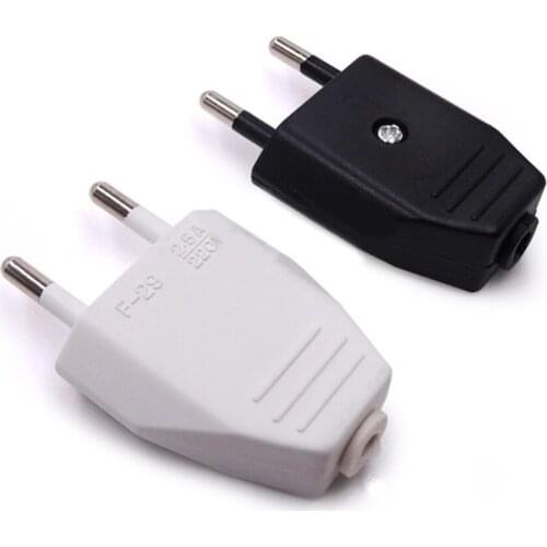 4.0mm 2PIN EU Plug VDE Power Cord Plug Power S ocket EU Light-fixture Connection Plug