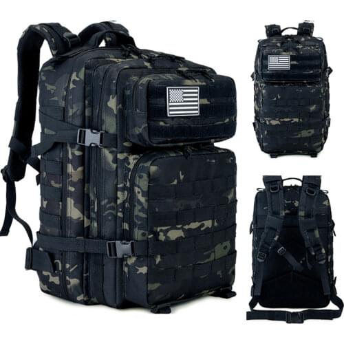 45L Large Capacity Men Army Military Tactical Backpack 2021 Softback Outdoor Waterproof Bug Rucksack Hiking Camping Hunting Bags