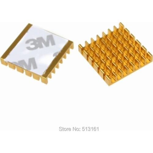 500 Pieces/Lot 25*25*5mm Cooler Radiator Cooling Aluminum Heatsink For Electronic Products