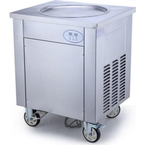 Free shipping 450mm single round pan stir fry ice cream machine fried ice cream machine ice cream roll machine with CE ISO