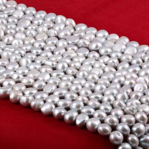 Wholesale Natural Freshwater Cultured Pearl Loose Beads Irregular Grey Pearls DIY Bracelet Necklace Making Jewelry Findings 14