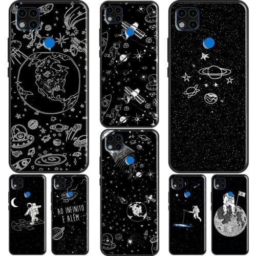 Astronaut Stars Constellation Phone Case For Xiaomi Redmi Note 10 Pro 8T 9S 8 9 Pro Cover For Redmi 9 9T 9A 9C 7A 8A K40