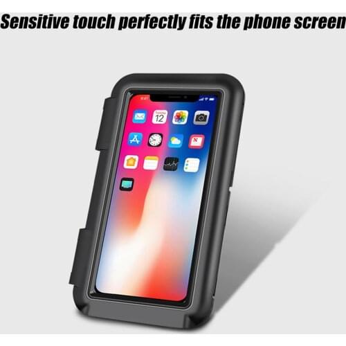 Waterproof Bicycle Motorcycle Phone Holder Bike Phone Touch Screen Bag 6.5 inch Universal Bike Scooter Cell Phone Bracket
