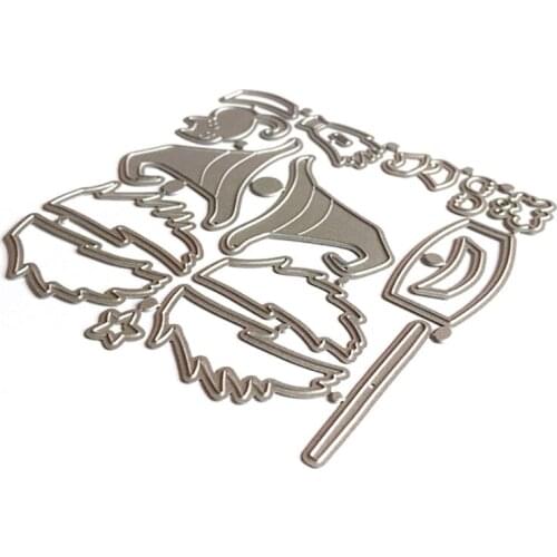 Halloween Gnome Witch Metal Cutting Dies Stencil DIY Scrapbooking Album Paper Card Template Mold Embossing Craft Decoration