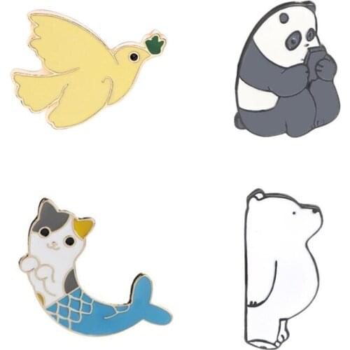 KANG TUO White Brooches For Clothes