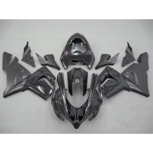 Top-rated Motorcycle Fairing kit for KAWASAKI Ninja ZX10R 2004 2005 ZX10R 04 05 Matte&gloss black ABS Fairings set+7 gifts SF11