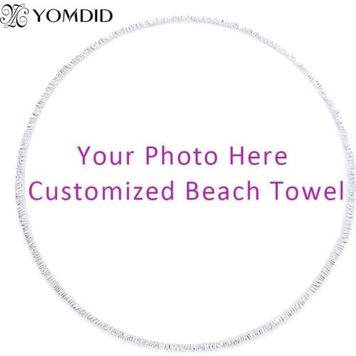 Round Beach Towel With Tassels Wall Hanging Tapestry Customize Printed Bath Blanket Microfiber 150cm Beach Towel Toalla de playa