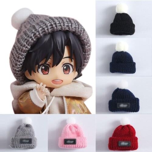 Ob11 doll wool hat and scarf round Molly 1/8 bjd BJD doll P9 plain GSC doll hat Doll accessories