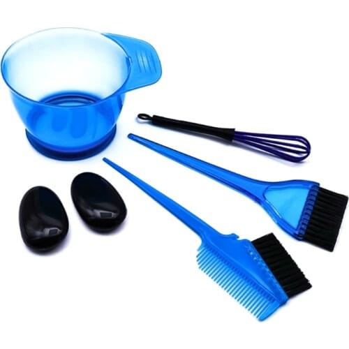 1 Set Hair Dye Color Mixer Hairstyle Hairdressing Styling Accessorie Brush Bowl with Ear Dye