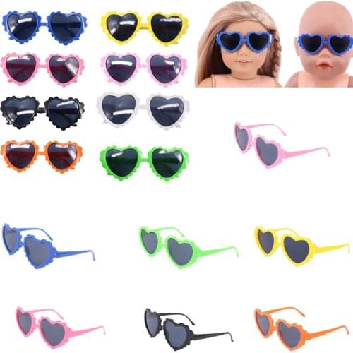 New Love Wave Sunglasses Fit 18 Inch American And 43 Cm Reborn Baby Doll Accessories,Our Generation，Childrens Toys
