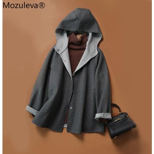 Mozuleva handmade double-sided 90%wool coat womens autumn/winter clothing 2020 new wool coat womens clothing