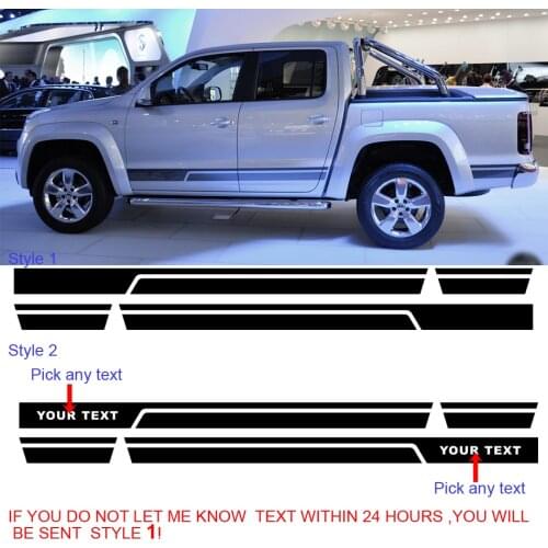 Fit for vw amarok 2010 2011 2012 2013 2014 2015 2016 2018 2019 car stickers stying side door stripe graphic Vinyl car decals
