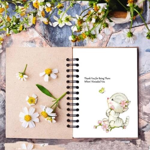 AZSG Cat Catching Butterflies Transparent Clear Stamps For DIY Scrapbooking / Card Making / Album Decorative Rubber Stamp Crafts