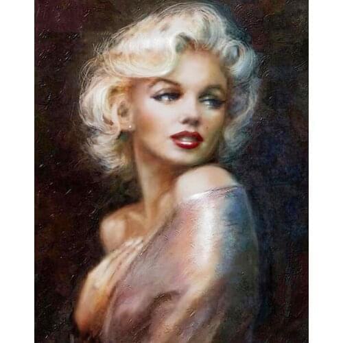 Full Diamond 5D DIY Diamond Painting Marilyn Monroe Embroidery Cross Stitch Rhinestone Mosaic Painting Decor Gift