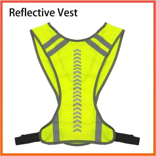 Night Riding Running Reflective Vest Sports High Visibility Reflective Vest Unisex Working Night Running Sports Outdoor Clothes