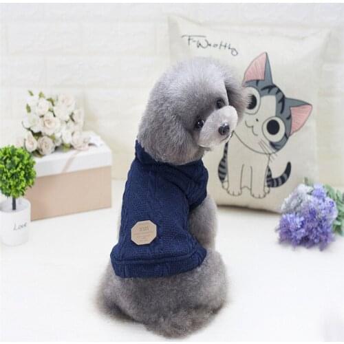 Warm Dog Coat Autumn Winter Woolen Clothes For Small Dogs Cotton Padded Pet Clothing Chihuahua French Bulldog S-XXL