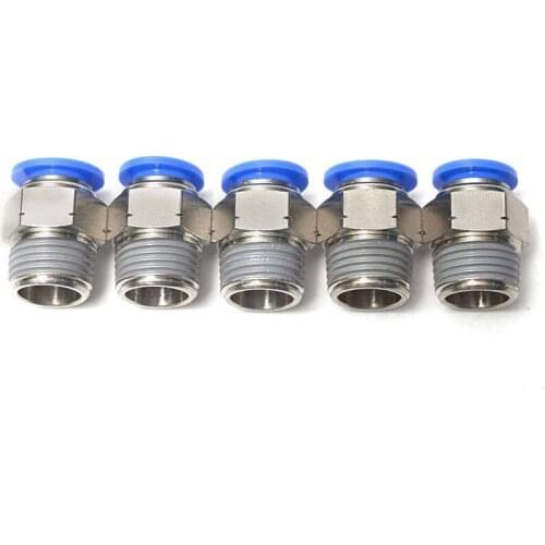 The Push in Quick Touch to Connect Fitting 1/2" OD Tube x 1/2" Male NPT Thread Pneumatic Straight Joints/Coupler